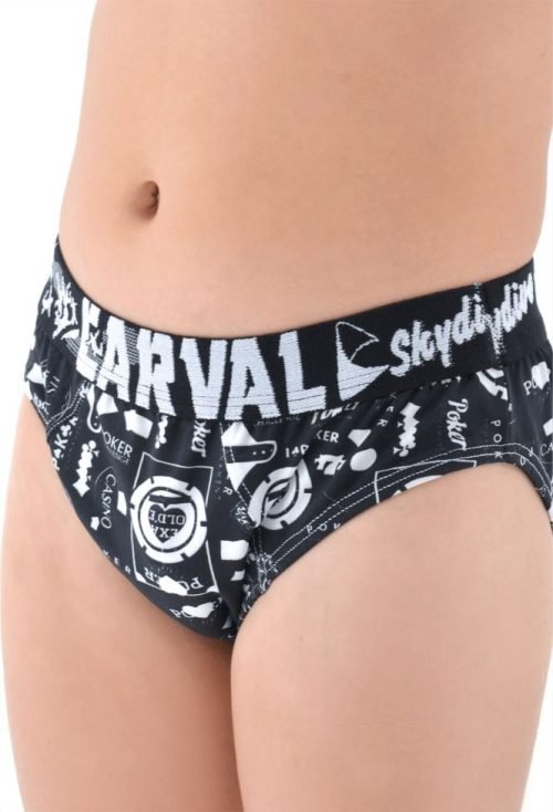 Cueca Slip Carval Microfibra de Poliéster Infantil