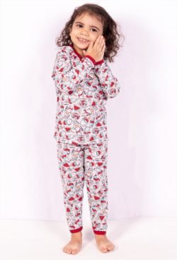 Pijama Infantil Manga Longa Feminino