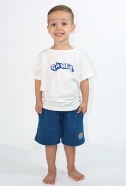 Camisa de Algodão c/ Fenda Infantil