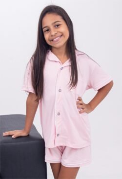 Pijama Americano Infantil Suede