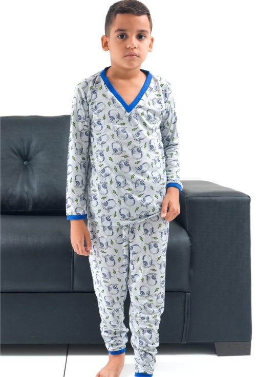 Pijama Infantil Manga Longa Masculino - Image 2