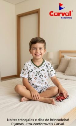 PIJAMA INFANTIL RAGLAN MASCULINO PV